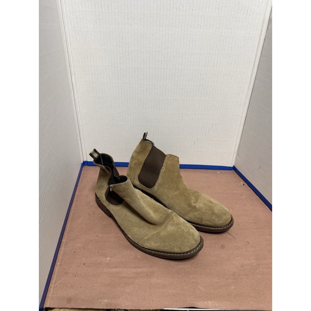 Aiden & Mason Glory Chelsea Boots Men's Size 10 Taupe Suede Slip On